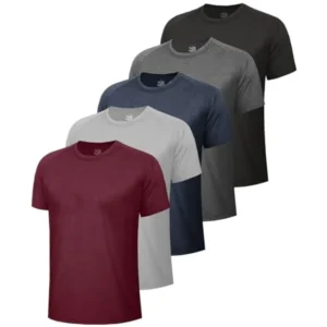 5 Pack Quick Dry T-Shirts Casual
